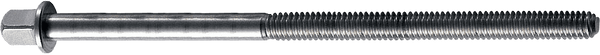 SST6115 - STAINLESS STEEL TENSION RODS BASS DRUM 115MM (X6)