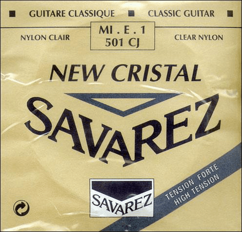 Savarez CLASSIC STRINGS NEW CRISTAL-CANTIGA UNIT BY 10 PIECES 1ST BLUE