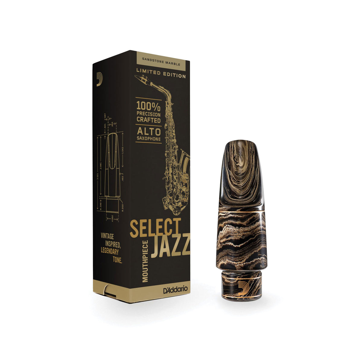 MJS-D6M-MB - ALTO SAXOPHONE MOUTHPIECE JAZZ MARBLE D6M
