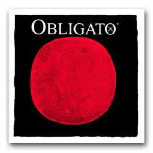 Pirastro 4/4 OBLIGATO VIOLIN STRING SET WITH GOLD E-STRING MEDIUM TENSION BALL END