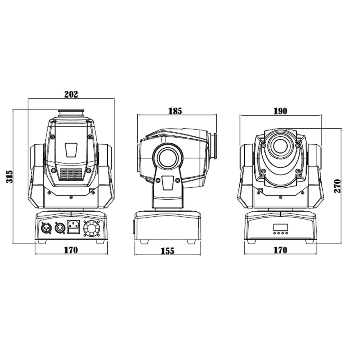 Moving Head Spot 60W Prism