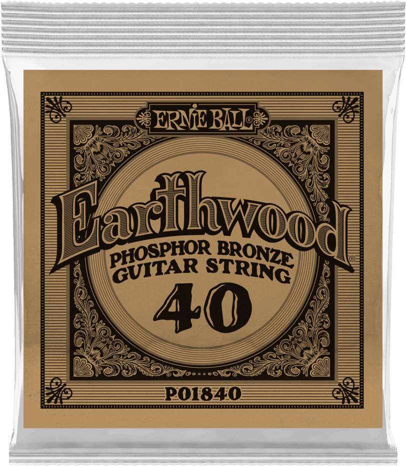 .040 EARTHWOOD PHOSPHOR BRONZE ACOUSTIC GUITAR STRINGS
