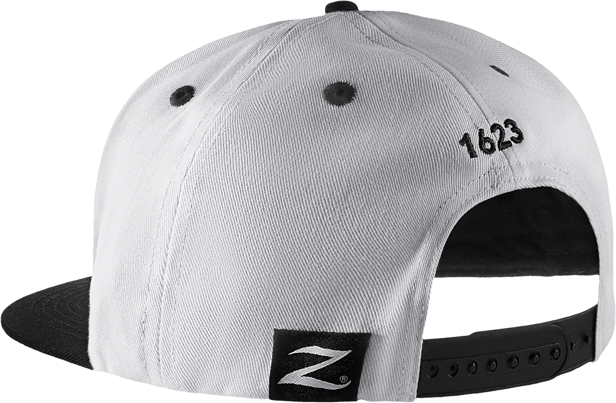White Snapback Cap 6 Panels
