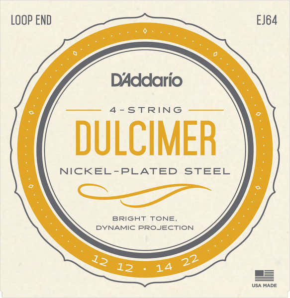D'ADDARIO 4 STRING DULCIMER STRINGS EJ64 FROM ADDARIO