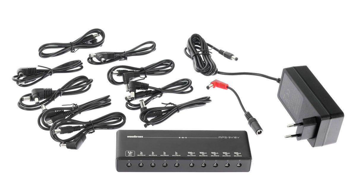 MPS-9V18V, Slim Power Supply for 9 Pedals