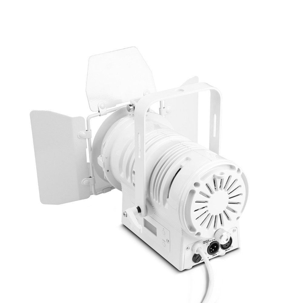 TS 40 WW WH - THEATER SPOTLIGHT WITH CONVEX CONVEX LENS AND 40 W WARM WHITE LED WHITE HOUSING