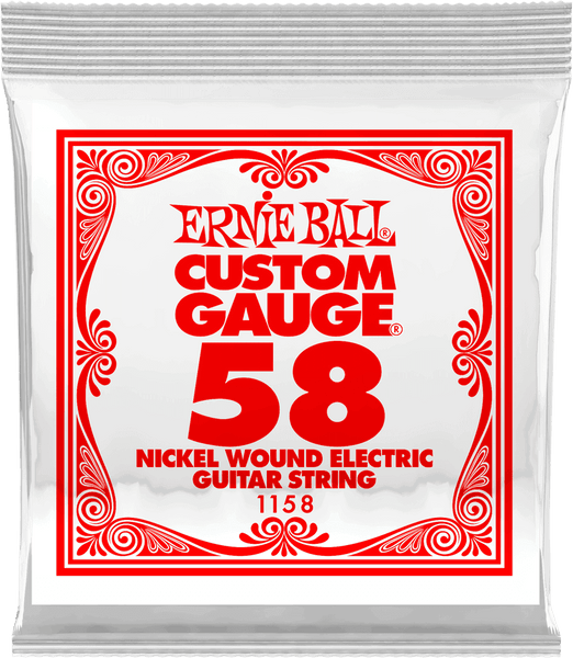 Ernie Ball .058 NICKEL WOUND ELECTRIC GUITAR STRINGS