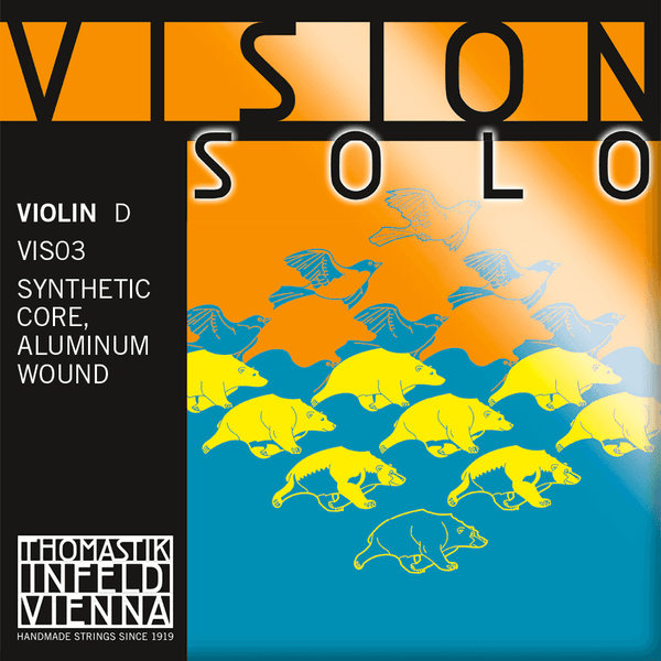 Thomastik STRINGS INFELD VIOLIN VISION SOLO D ALU. ROUNDWOUND VIS03