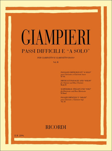 Giampieri A. - Passi Difficili E 'a Solo' Vol.2 - Clarinette
