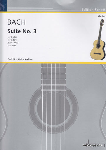 BACH J. S. - CELLO-SUITE N 3 - GUITARE
