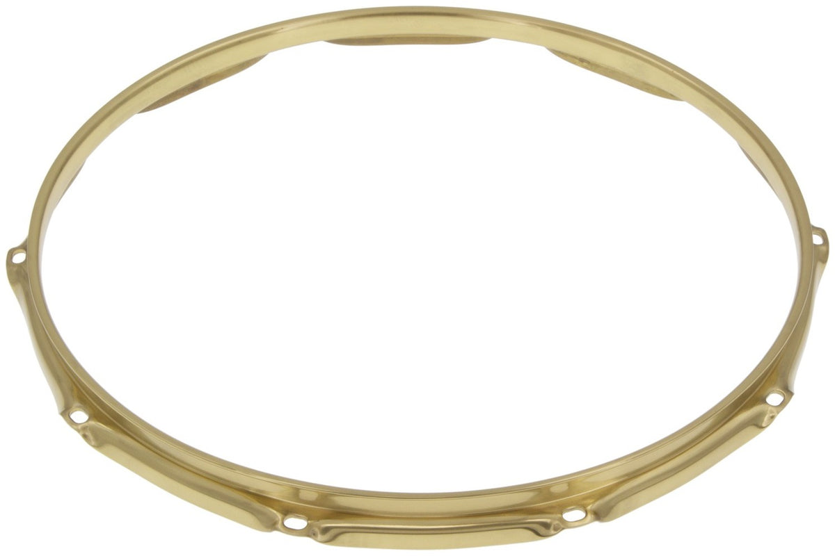 HB25-14-10BR - 14" 10 Holes Brass 2.5mm Super Triple Flange Drum Hoop