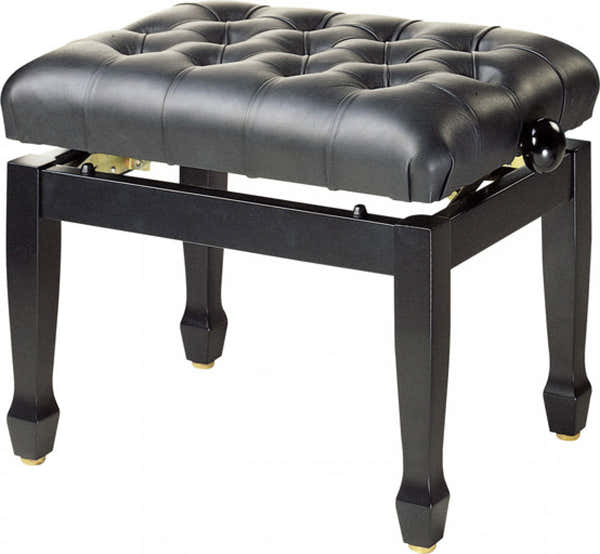 Stagg PB85 BKP LBK Keyboard Bench, Glossy Black
