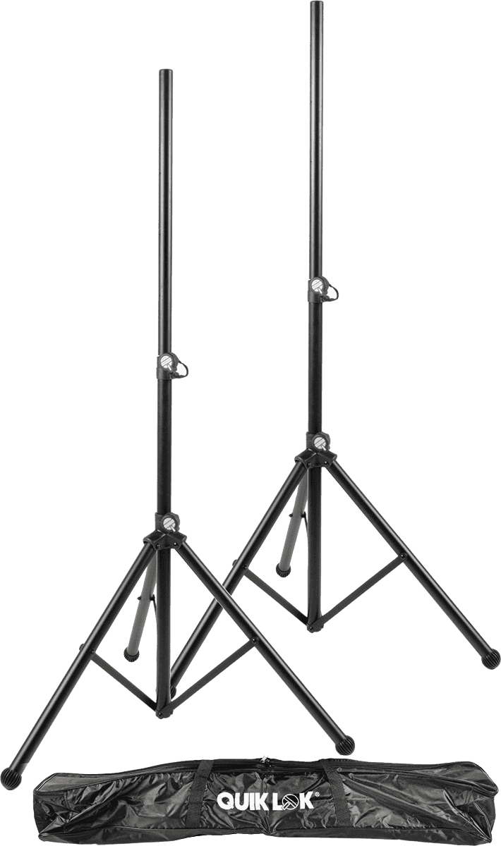 PAIR OF SPEAKER STANDS + NYLON COVER