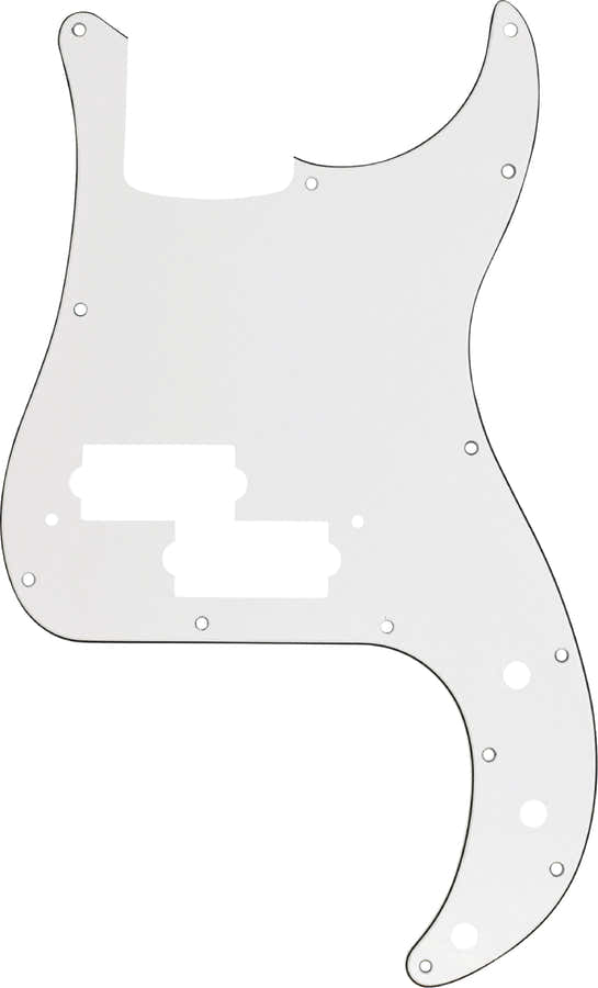 Precision Bass pickguard 13 hole W/B/W 3-ply
