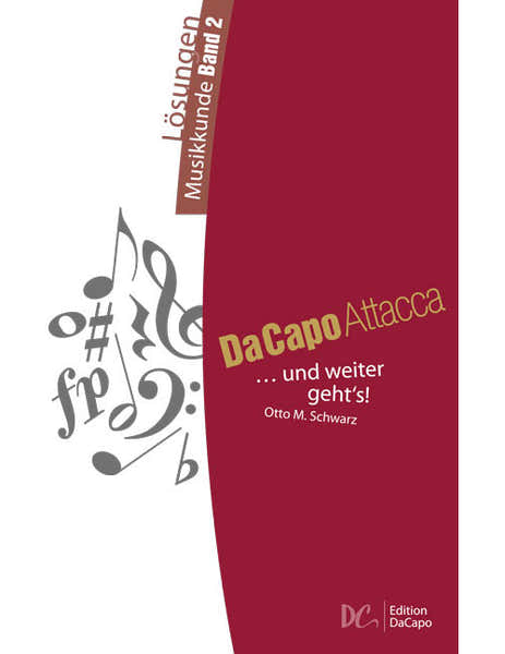Mitropa Music Da Capo Attacca - Lösungen Musikkunde Band 2
