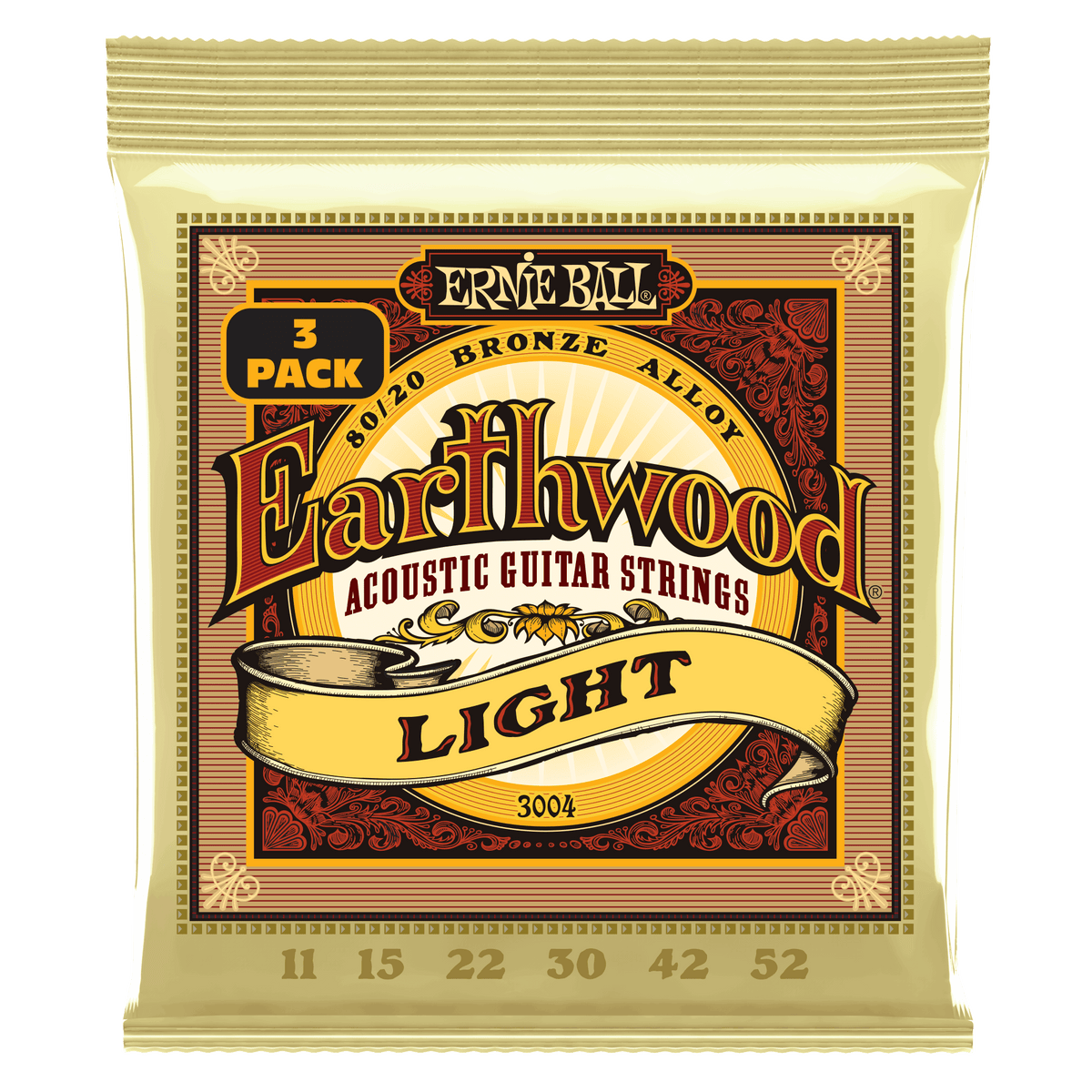 3004 Earthwood 80/20 Bronze Light 11-52 3-Pack