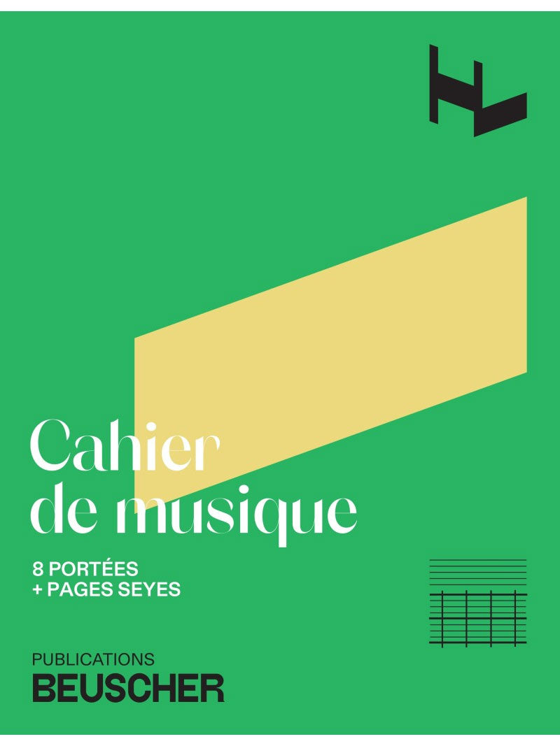 Music Notebook 8 Staves + Seyes Pages
