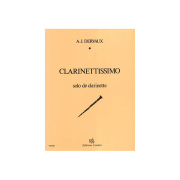 Dervaux - Clarinettissimo - Clarinette et Piano