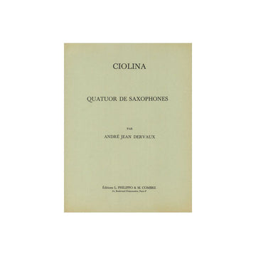 Dervaux - Ciolina - 4 Saxophones
