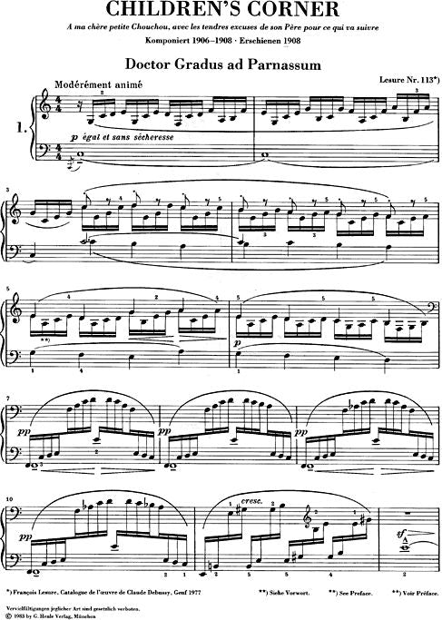 Debussy C. - Children's Corner - Piano