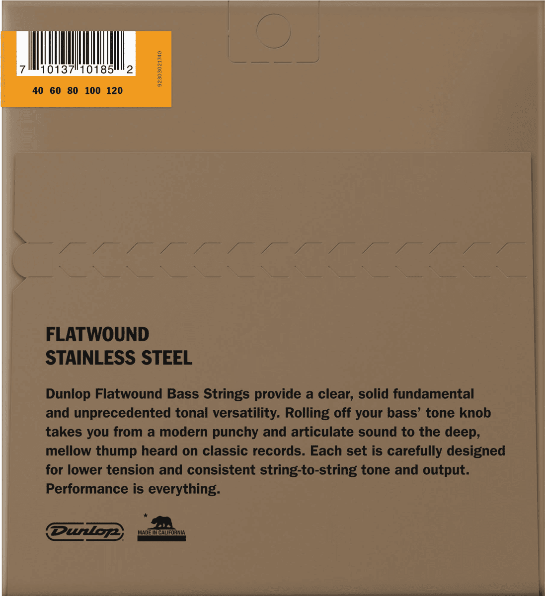 DBFS40120S Stainless Steel Flatwound Strings Short Scale 40-120