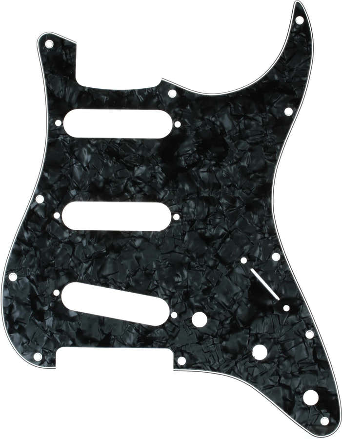 Strat SSS Black Pearl Pickguard