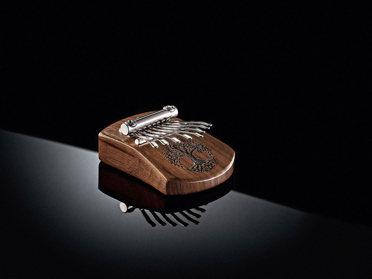 MEINL SONIC ENERGY MINI KALIMBA 8 NOTES BLACK WALNUT TREE OF LIFE