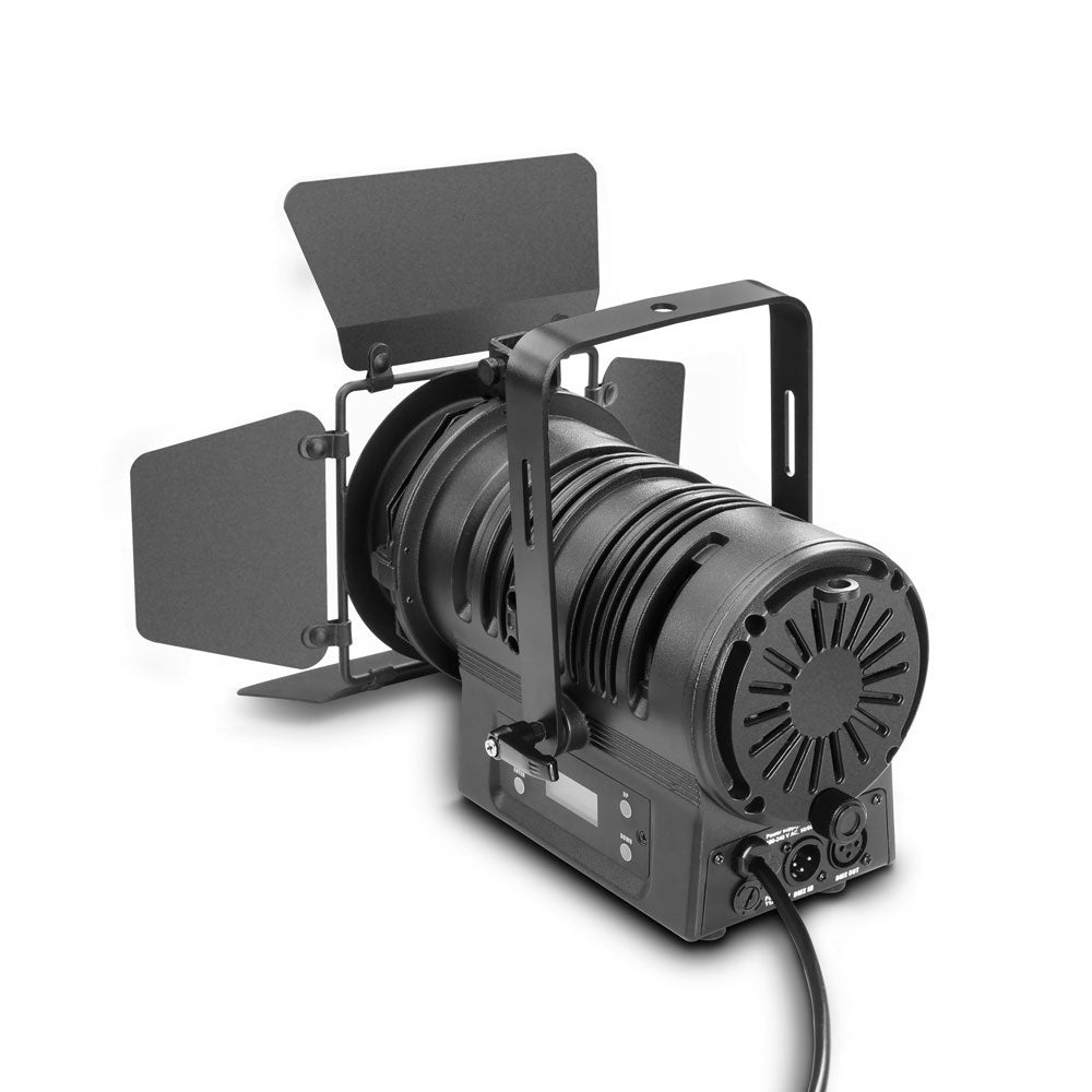 TS 40 WW - THEATER SPOTLIGHT WITH CONVEX CONVEX LENS AND 40 W WARM WHITE LED BLACK HOUSING
