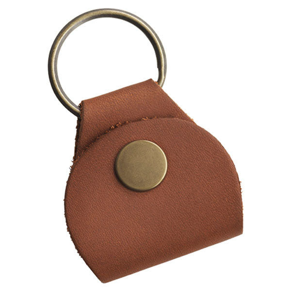 Gibson Accessories Premium Leather Pickholder Keychain (Brown) Keychain
