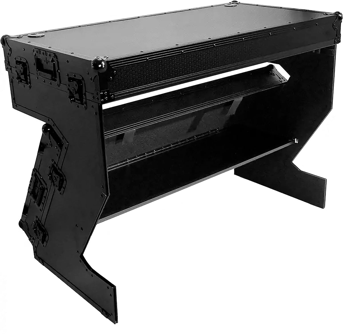 DJ Workstation Table Z Wheel Black