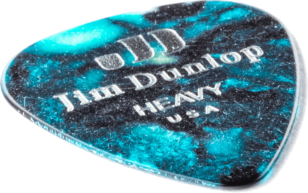 12 x Heavy Celluloid Turquoise Pearl