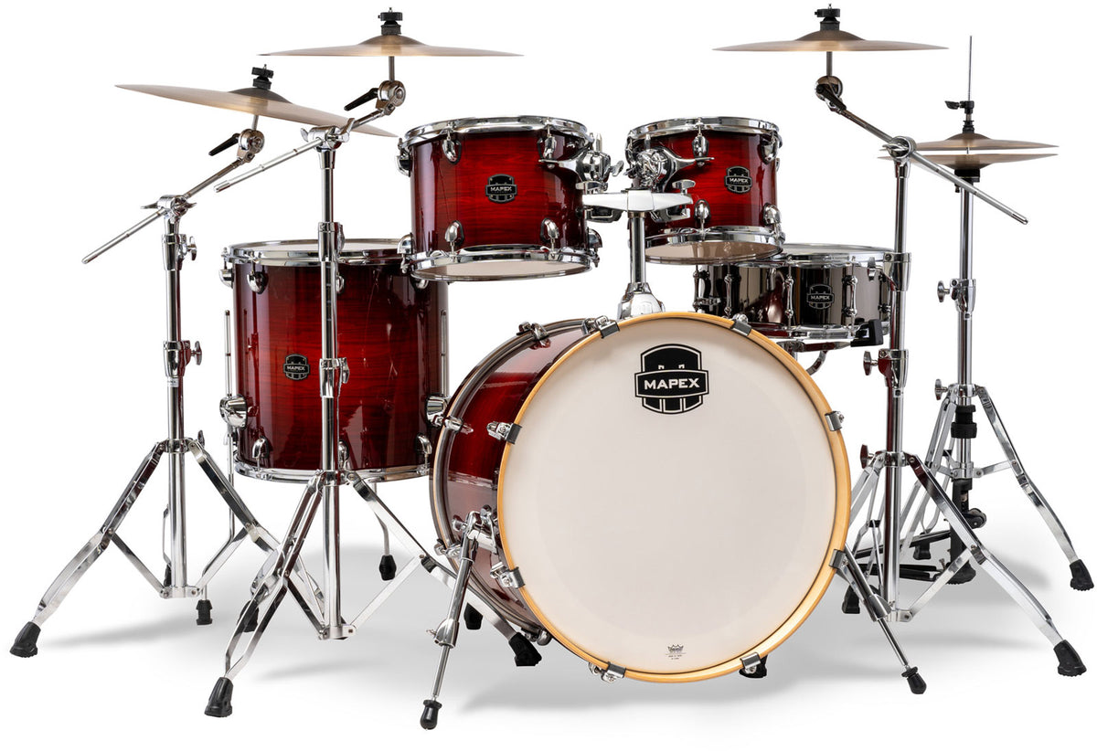 armory pop rock 5 drum shells red onyx