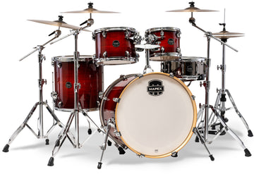 armory pop rock 5 drum shells red onyx