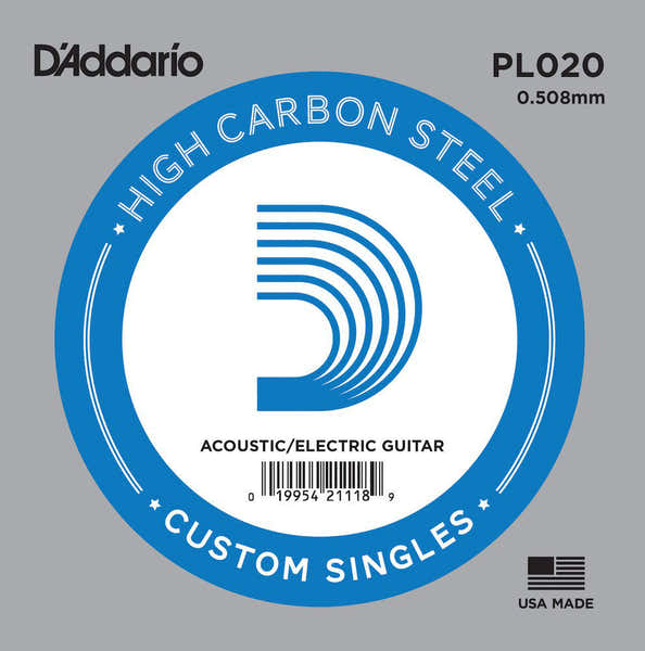 D'ADDARIO PL020 - CORE STEEL 51MM