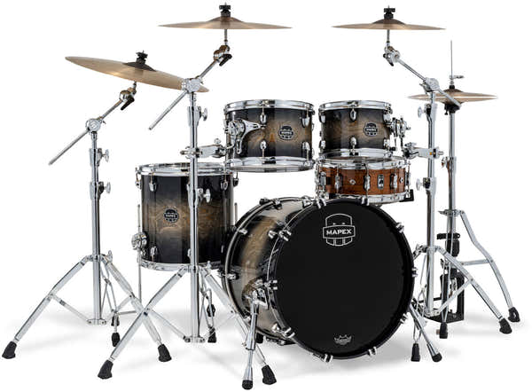 MAPEX SATURN VI FUSION 20" Black Ink Burst