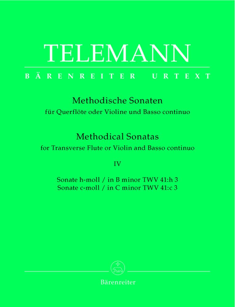 Telemann G.P. - 12 Methodische Sonaten Vol.4 - Flute Ou Violon Basse Continue