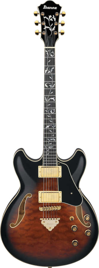 AS93QMSP-DBS Dark Brown Sunburst Artcore Expressionist