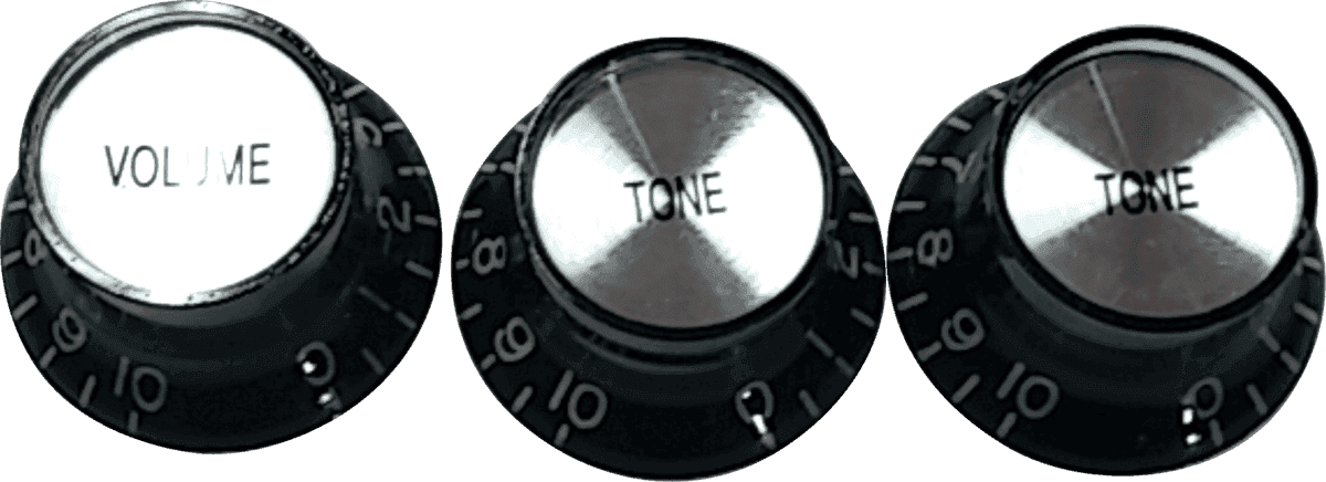Adjustment Knobs SG per 3 Black (1 Volume and 2 Tone)