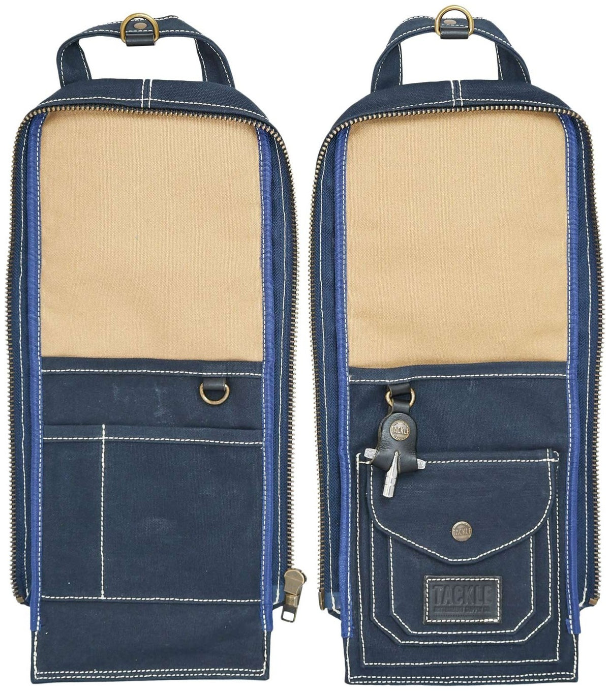 Waxed Canvas Modular Stick Case - Navy