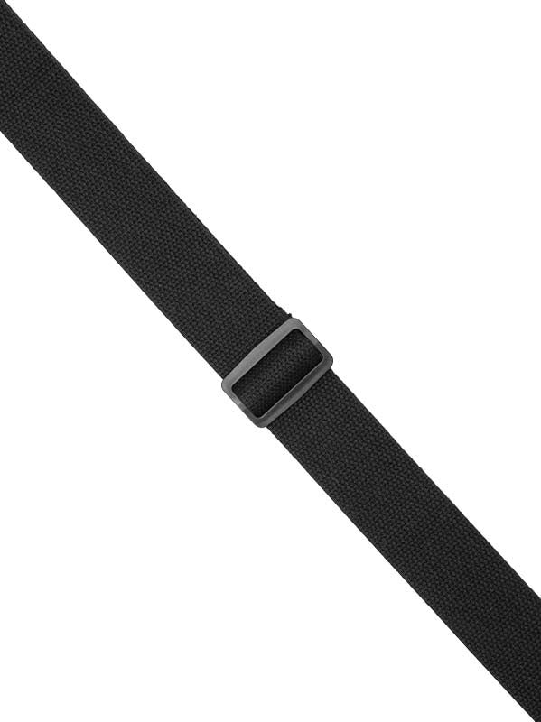 COTTON STRAP WITH 4 PICK HOLDERS 5 CM - BLACK