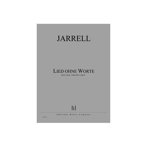 Jobert Jarrell - Lied Ohne Worte - Po/Von/Vclle - Violon Violoncelle Et Piano
