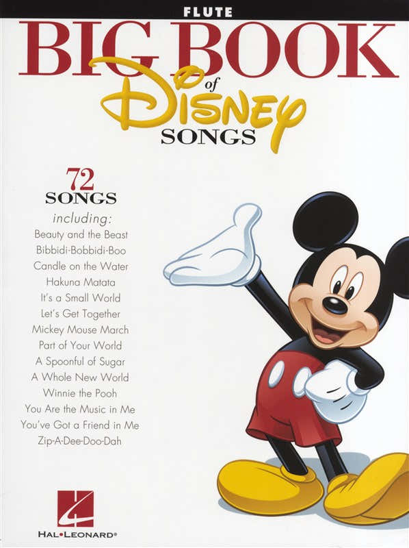 The Big Book Of Disney Songs Instrumental Folio - Flute