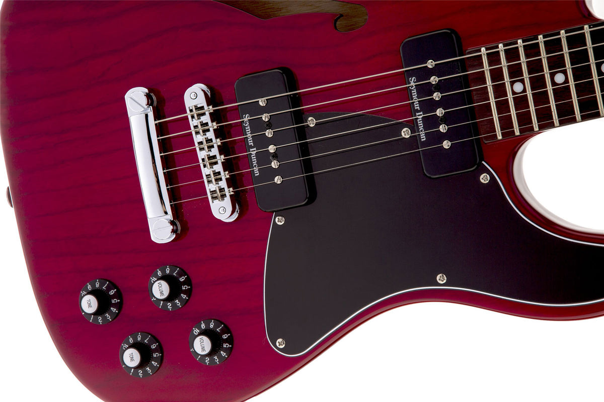 Telecaster JA-90 Thinline Signature Jim Adkins LRL Crimson Red Transparent