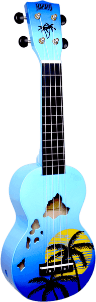 Soprano Hawaiian Islands Finish Gloss Blue