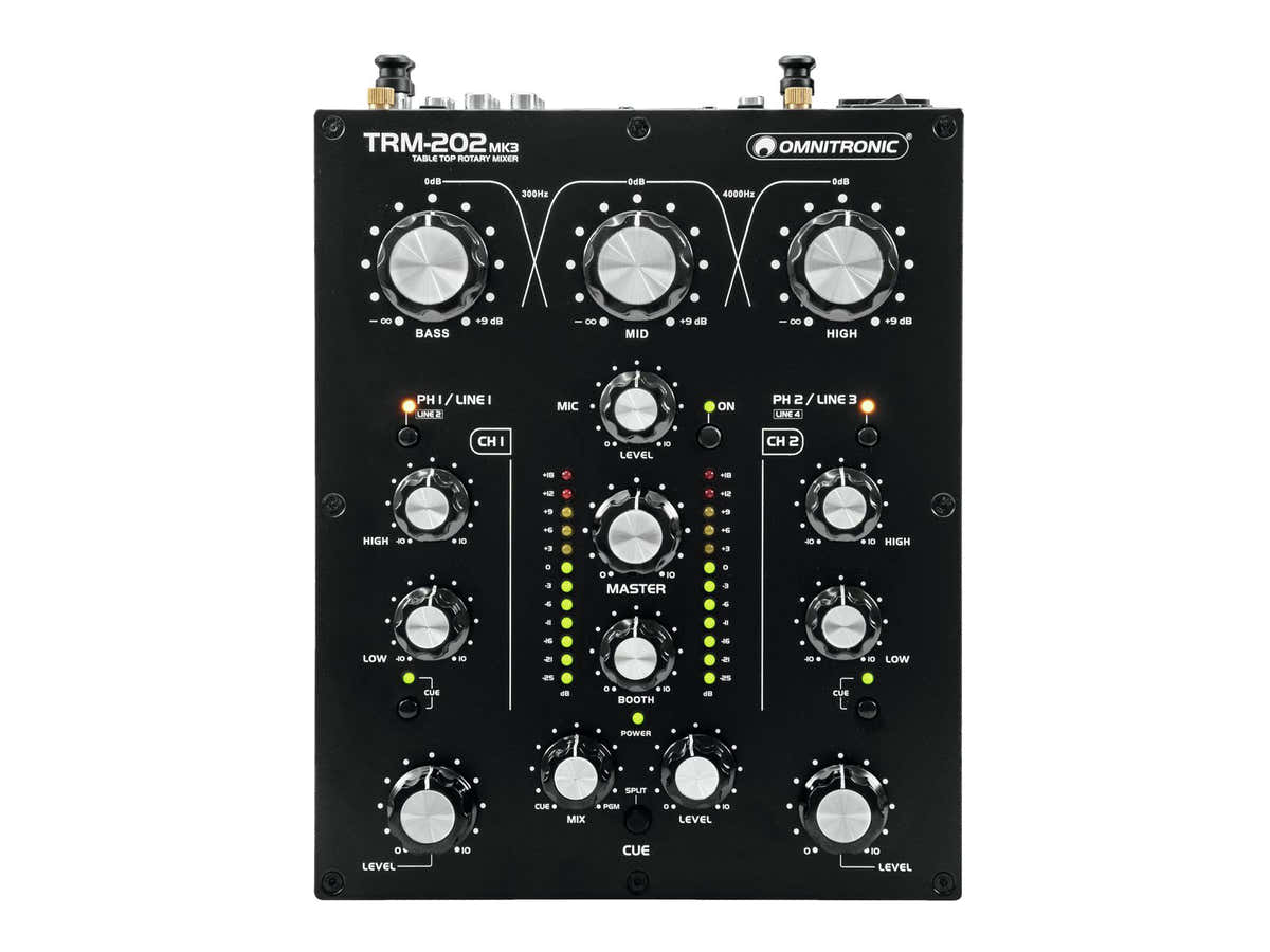 TRM-202MK3 - 2- CHANNEL ROTARY MIXER