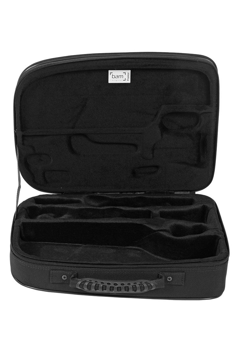 Bb Clarinet Case + Music Stand New Trekking - Black Carbon