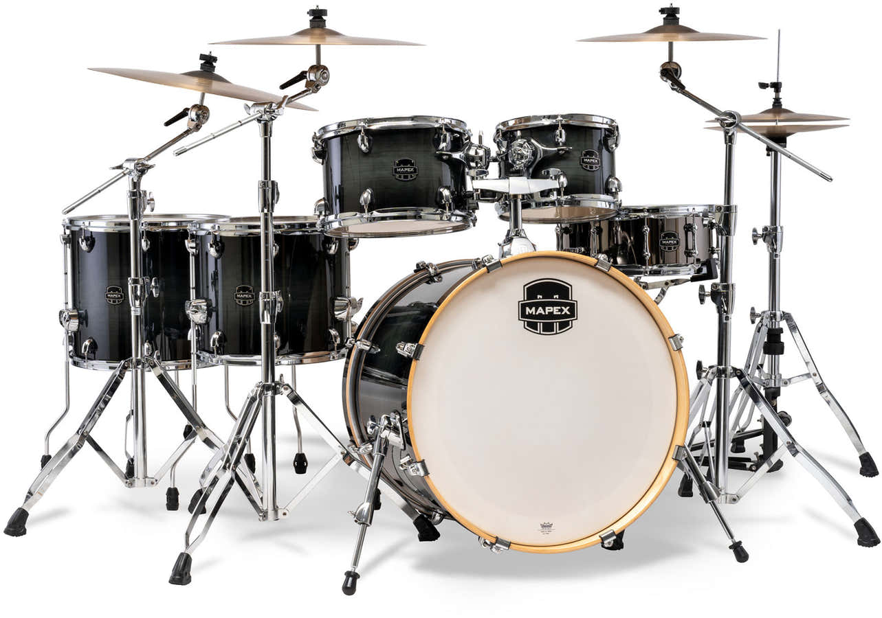 armory studioease 6 drum shells black onyx