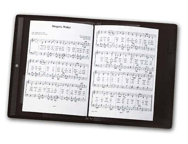 BLACK CHORAL MUSIC FOLDER