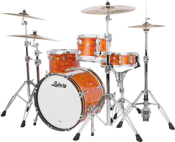 Ludwig Drums L84023Ax51 - Classic Maple 20"/12"/14" - Mod Orange