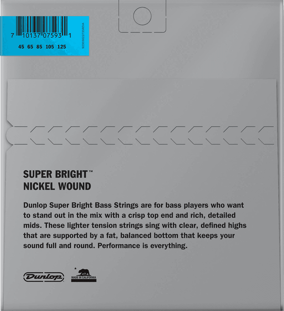 DBSBN45125M Nickel Wound Plated Steel Medium 5C 45-125